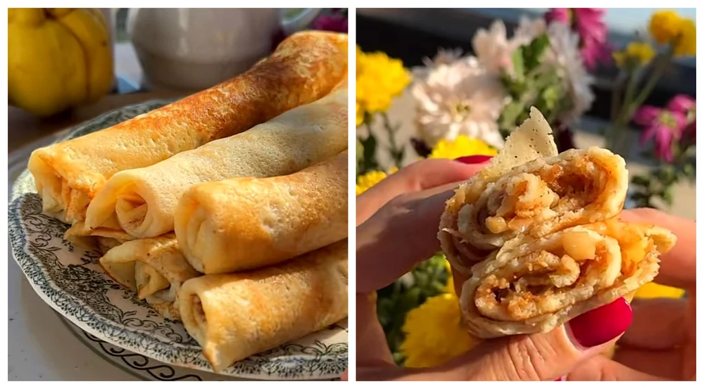 Clătite cu mere și scorțișoară. Desertul perfect de toamnă pentru întreaga familie. Descoperă ingredientul secret care le oferă un gust irezistibil