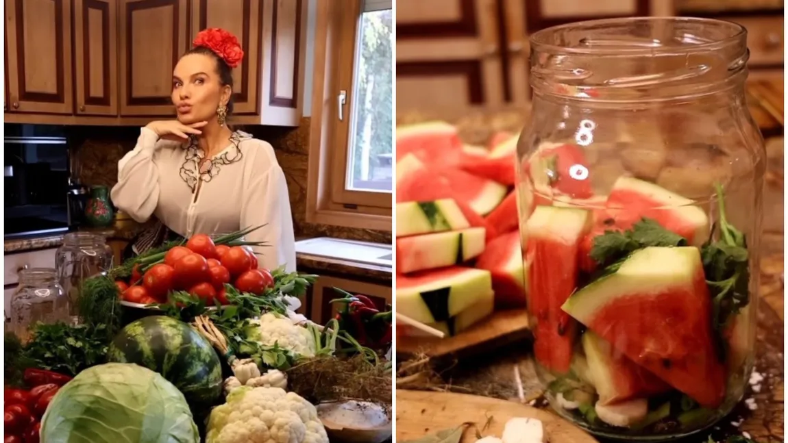 Rețeta inedită de pepene roșu murat a Annei Lesko. Artista a dezvăluit secretul preparatului