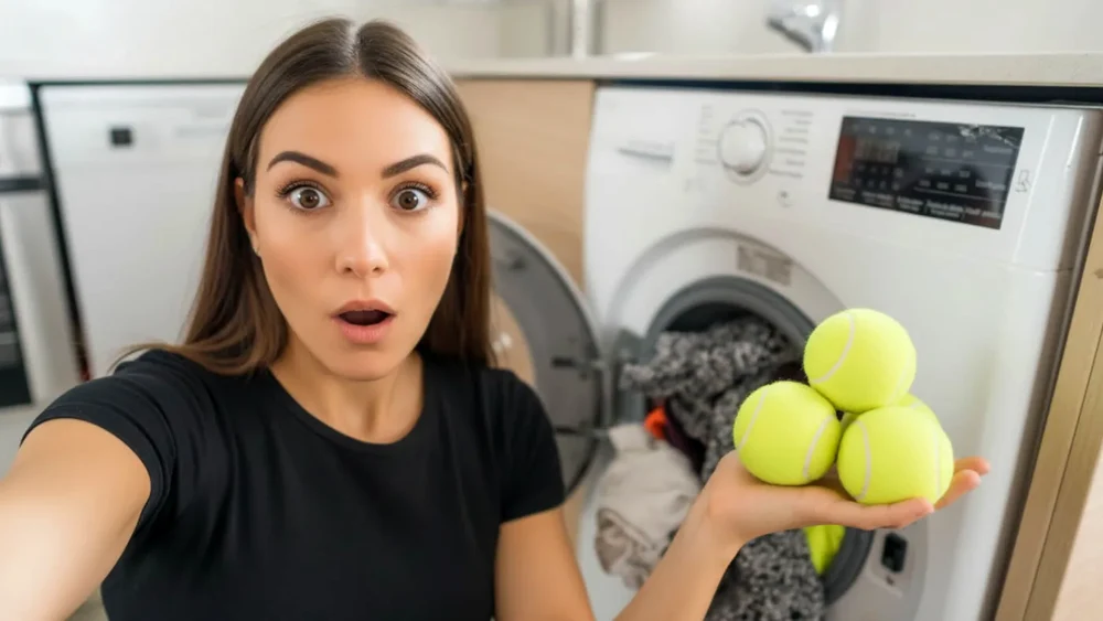 Trucul ciudat, dar extrem de eficient, care face hainele mai moi și le usucă mult mai rapid? Mingile de tenis