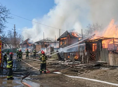 Incendiu case vrancea