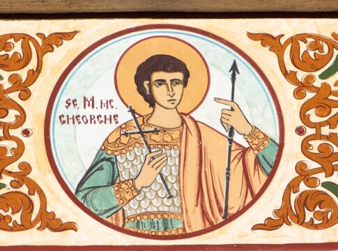 An,Icon,Representing,The,Saint,George,At,The,Orthodox,Church
