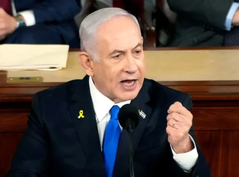 Israel Prime Minister Benjamin Netanyahu addresses US Congress Washington DC July 24