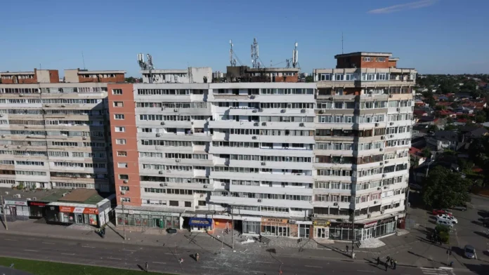 Bloc drona cazuta in galati nbtR2