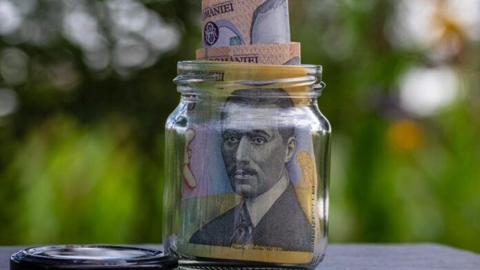 Bani lei borcan economii